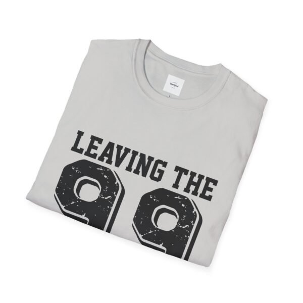 Leaving the 99 black lettered Unisex T-Shirt - Image 12