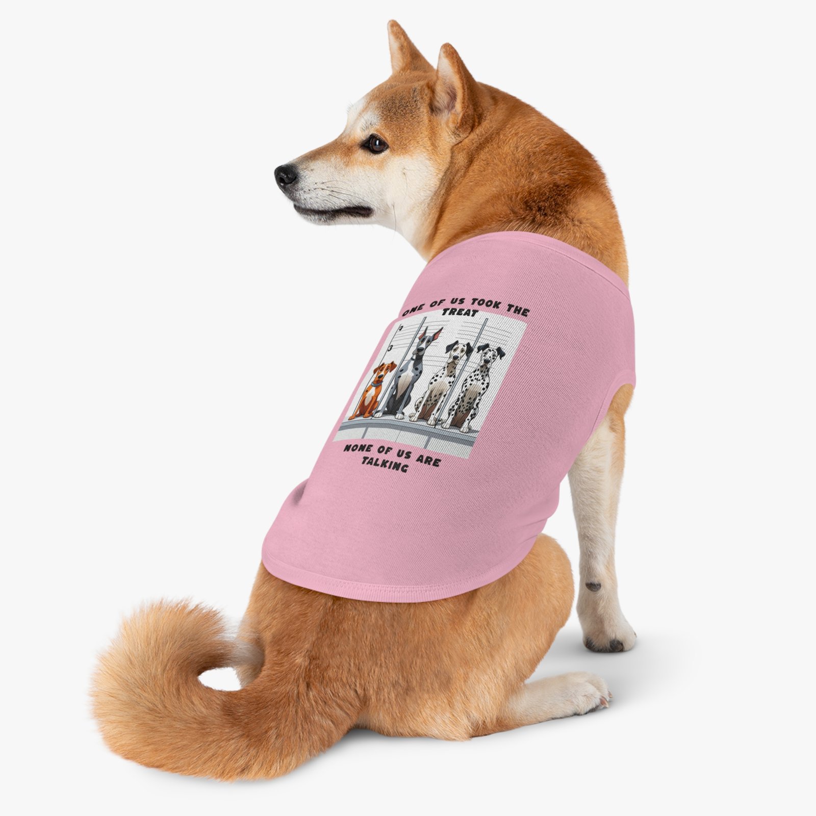 Who ate the treat Dogie line up : Pet Tank Top for Dogs - Image 12