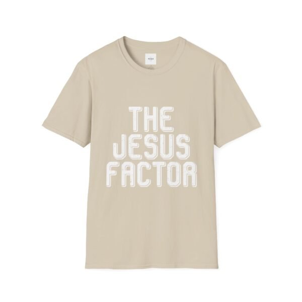 The Jesus Factor White Lettered T-Shirt - Image 5