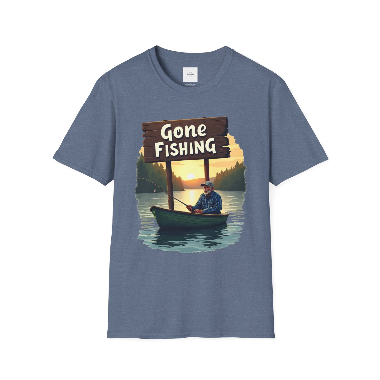 Gone Fishing Unisex T-Shirt - Image 33