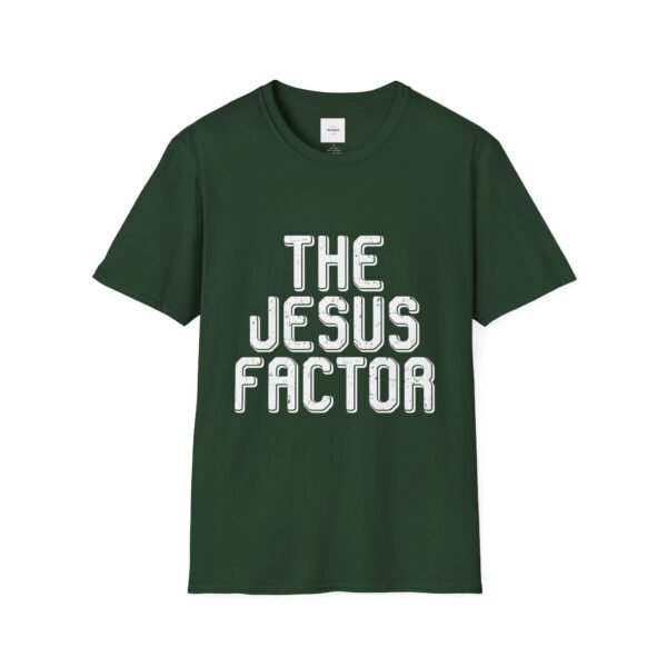 The Jesus Factor White Lettered T-Shirt - Image 9