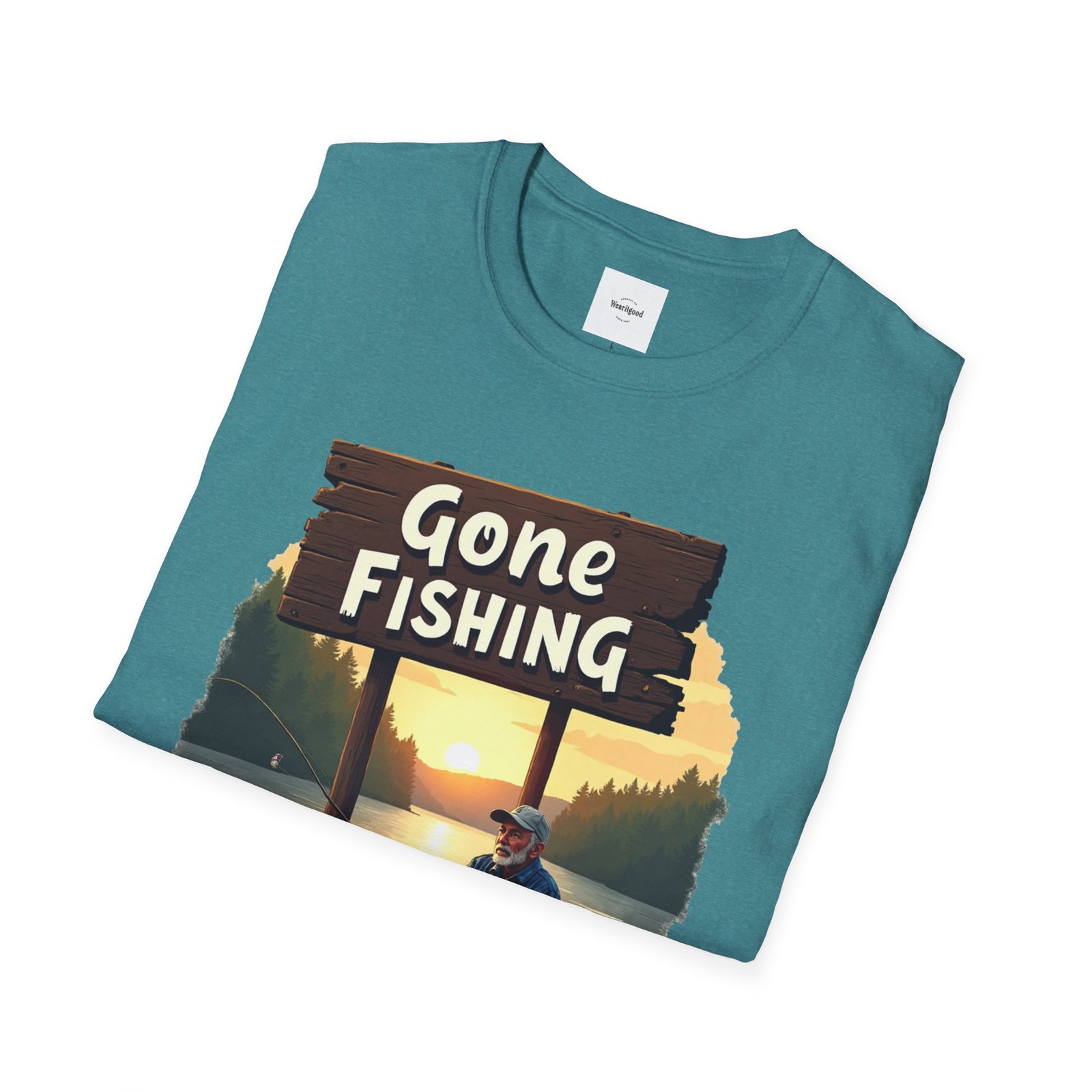 Gone Fishing Unisex T-Shirt - Image 28