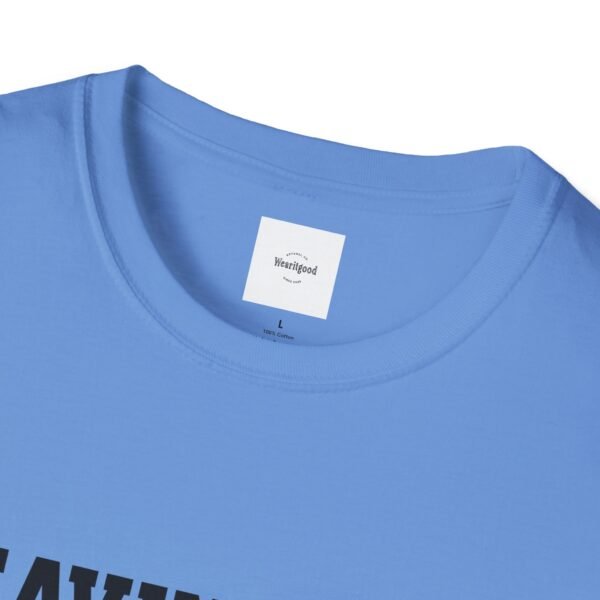 Leaving the 99 black lettered Unisex T-Shirt - Image 39