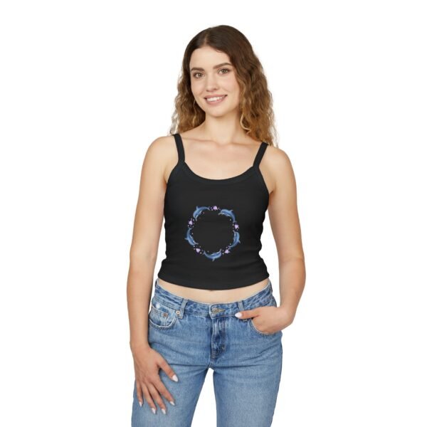 Dolphin Circle Women's Spaghetti Strap Tank - Image 7