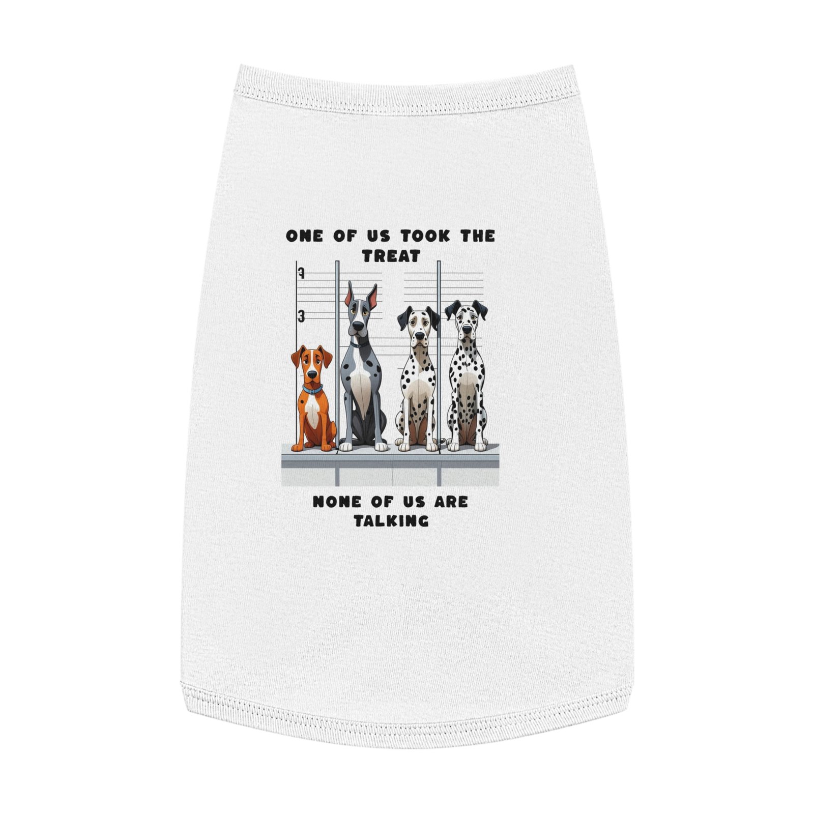 Who ate the treat Dogie line up : Pet Tank Top for Dogs - Image 13
