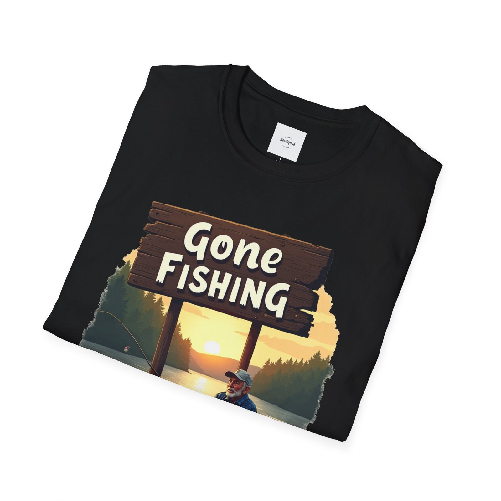Gone Fishing Unisex T-Shirt - Image 8