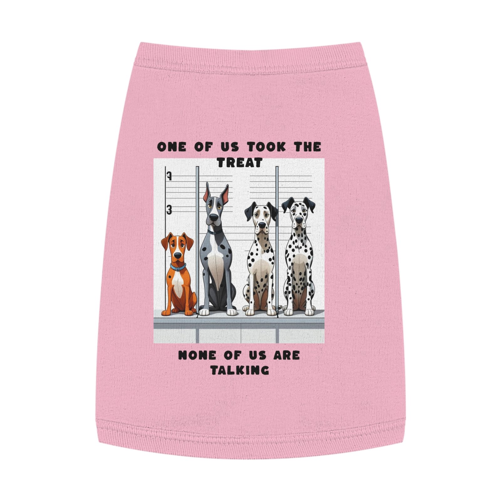 Who ate the treat Dogie line up : Pet Tank Top for Dogs - Image 4