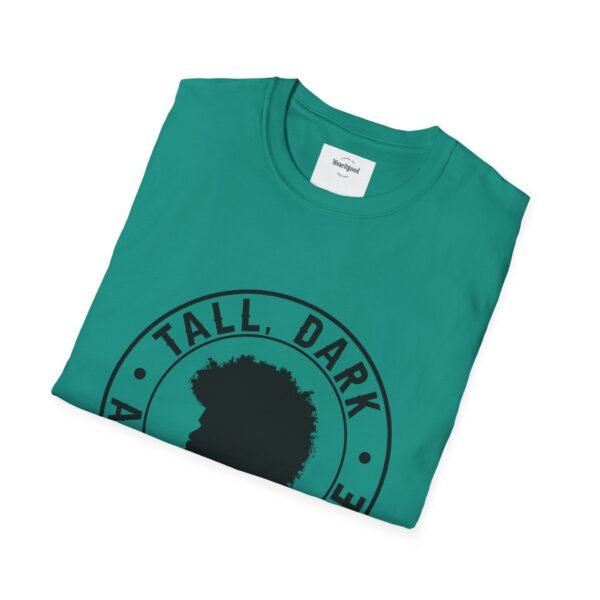 Tall, Dark, and Handsome Unisex Softstyle T-Shirt - Image 28