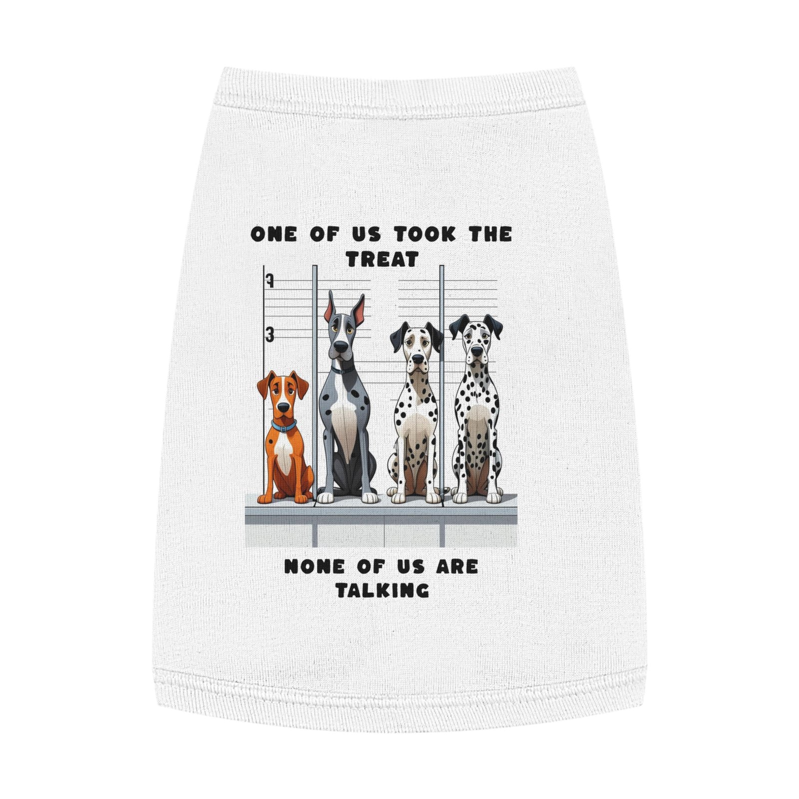 Who ate the treat Dogie line up : Pet Tank Top for Dogs - Image 7