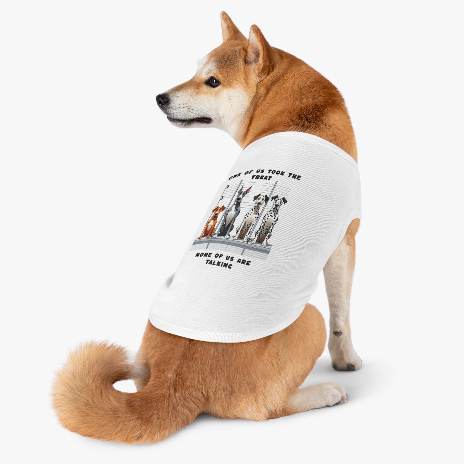 Who ate the treat Dogie line up : Pet Tank Top for Dogs - Image 15