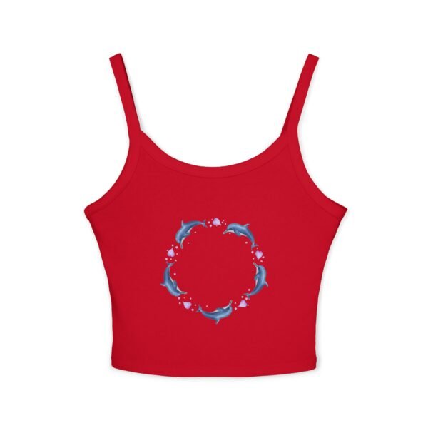 Dolphin Circle Women's Spaghetti Strap Tank - Image 25