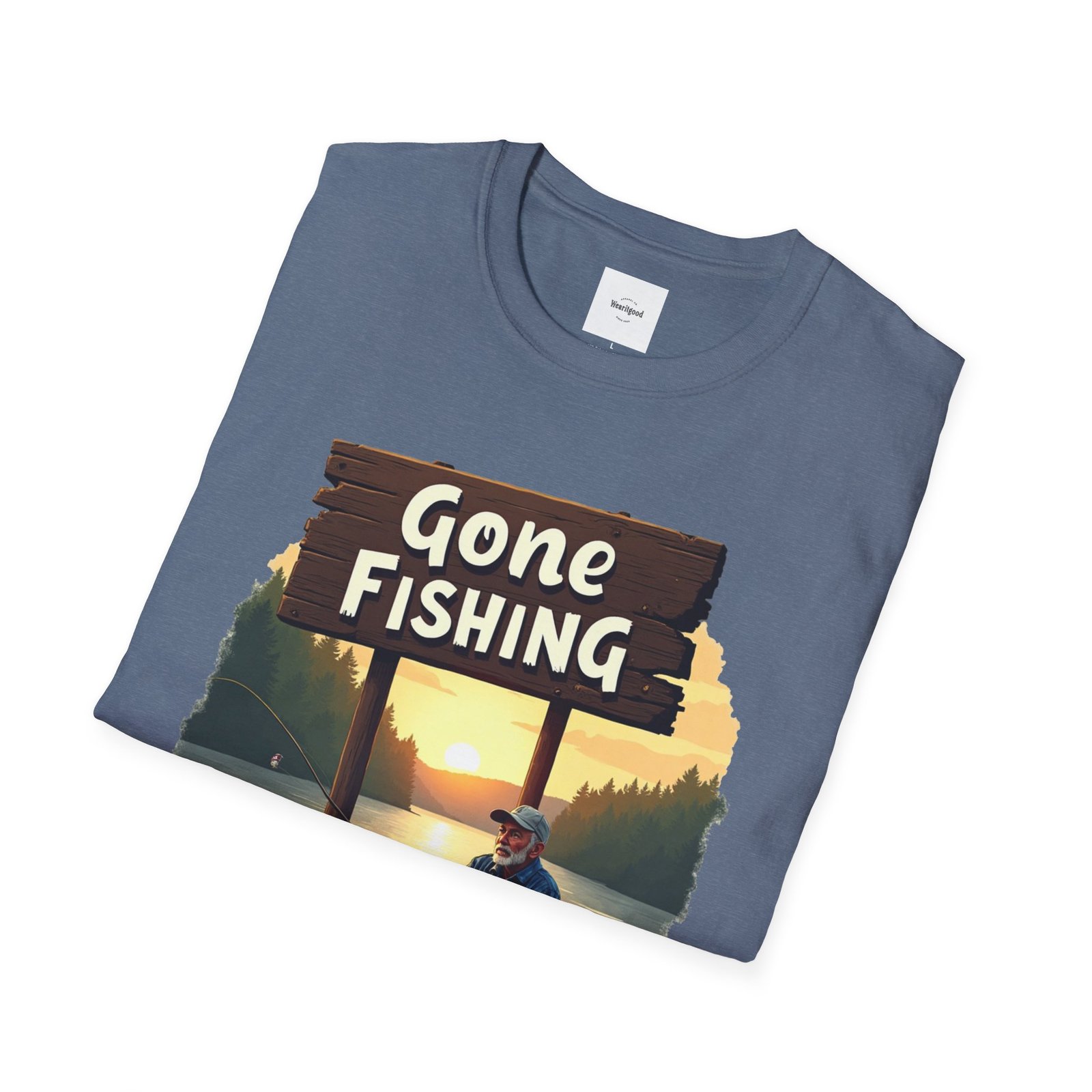 Gone Fishing Unisex T-Shirt - Image 36