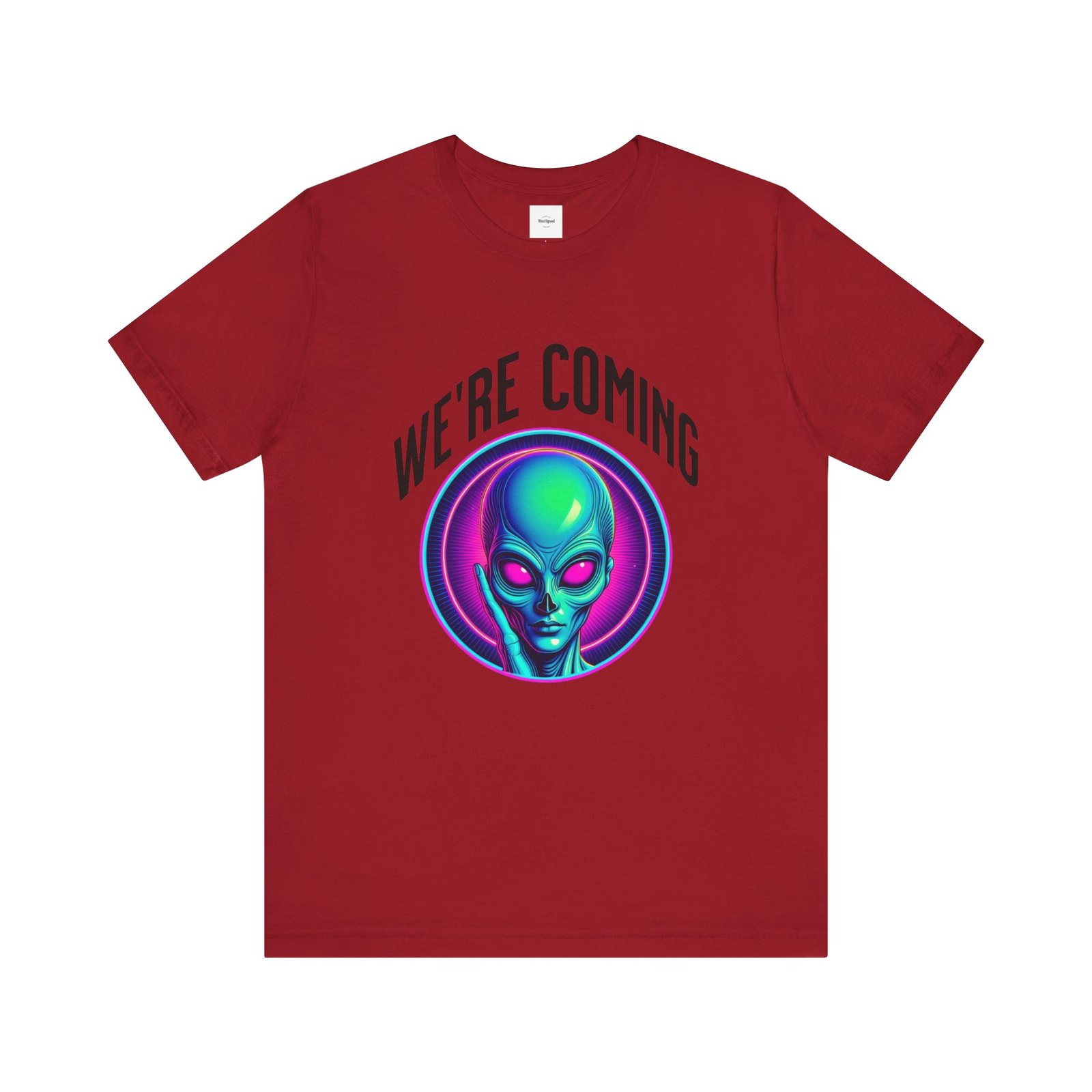 WE'RE COMING Alien Unisex Tee - Image 27