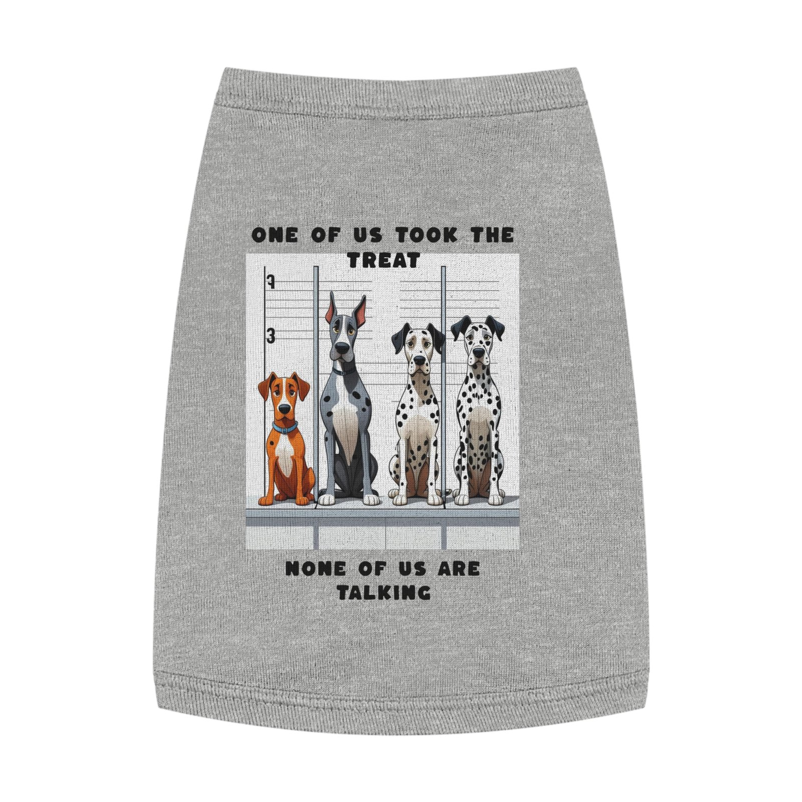 Who ate the treat Dogie line up : Pet Tank Top for Dogs - Image 2