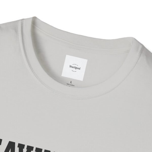 Leaving the 99 black lettered Unisex T-Shirt - Image 11