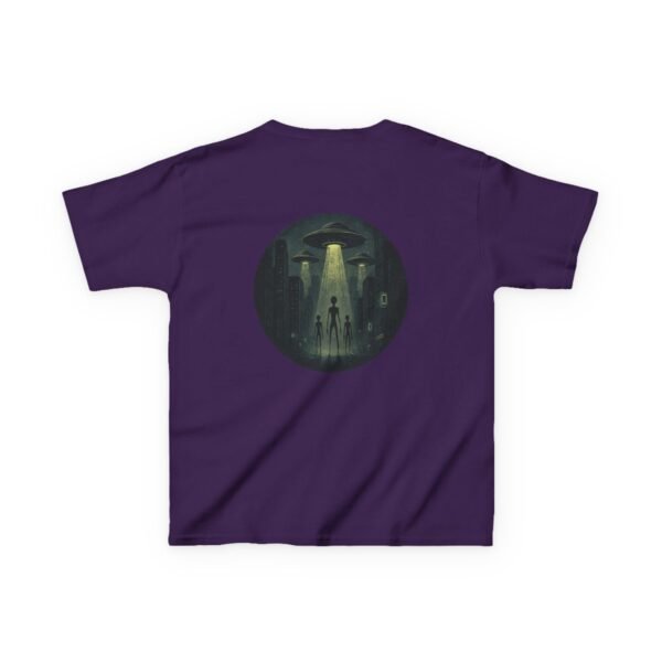 Alien Arrival Kids Shirt white letter - Image 38