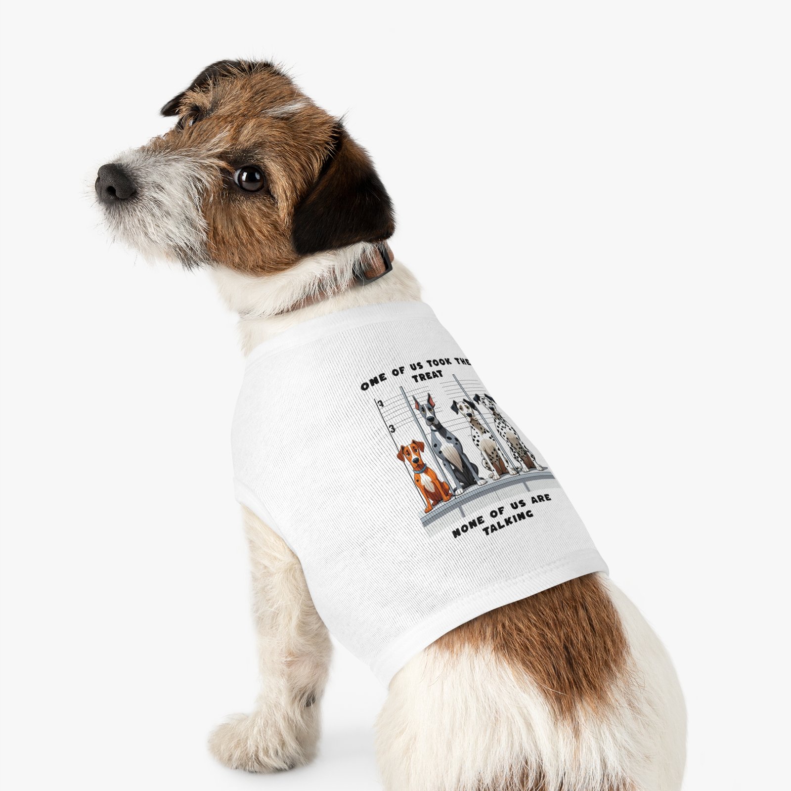 Who ate the treat Dogie line up : Pet Tank Top for Dogs - Image 9