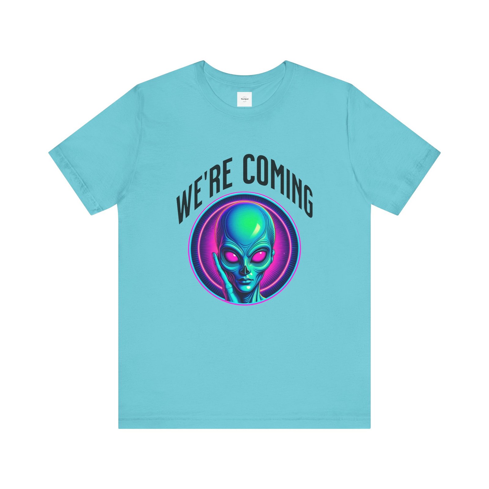 WE'RE COMING Alien Unisex Tee - Image 13