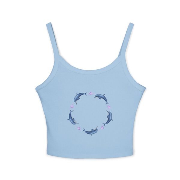 Dolphin Circle Women's Spaghetti Strap Tank - Image 9