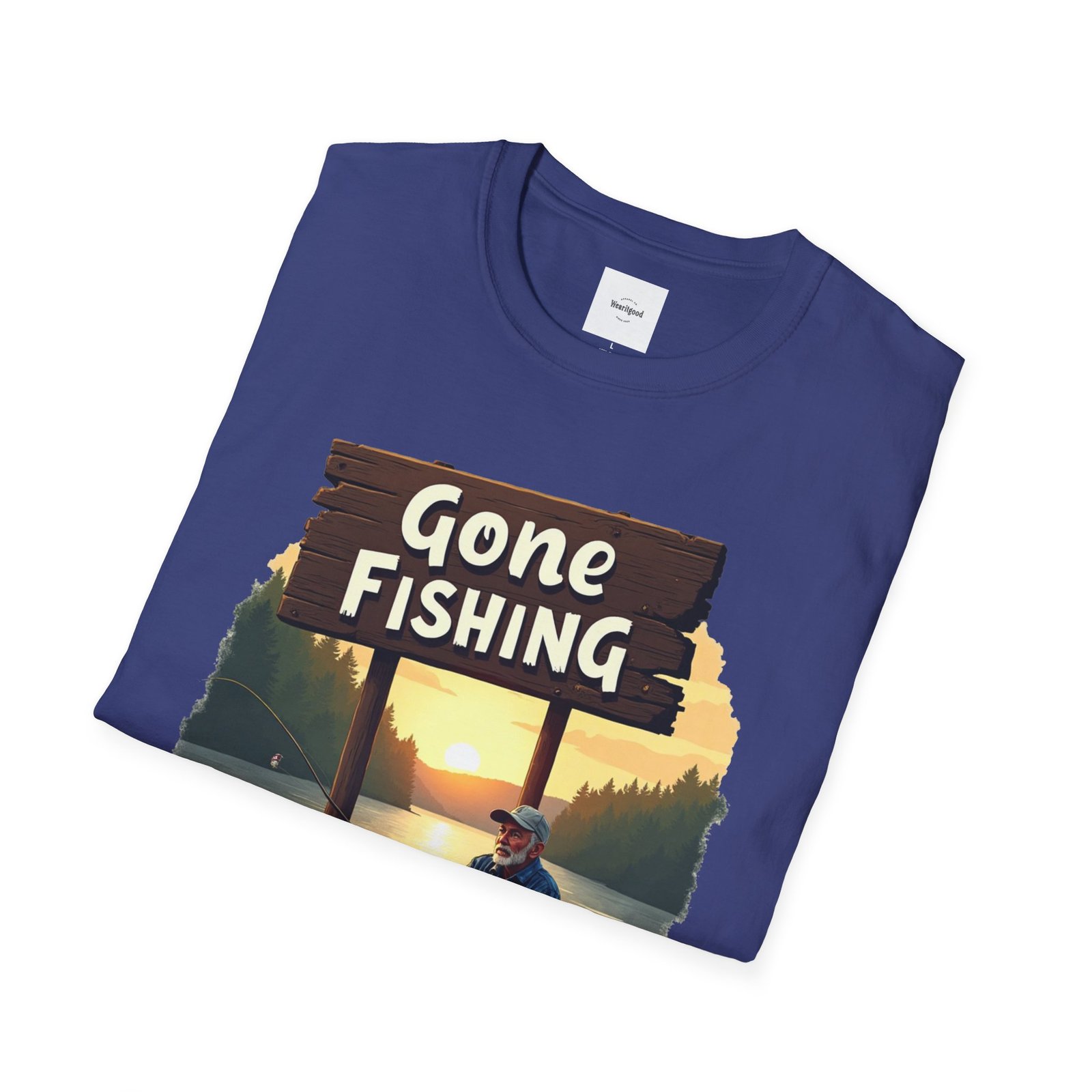 Gone Fishing Unisex T-Shirt - Image 44