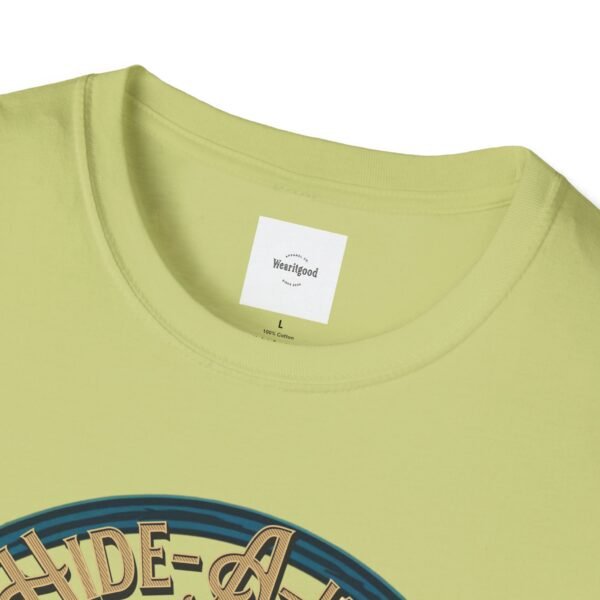 Reel cool Hide-A-Way Fishing Hole Unisex Softstyle T-Shirt - Image 19