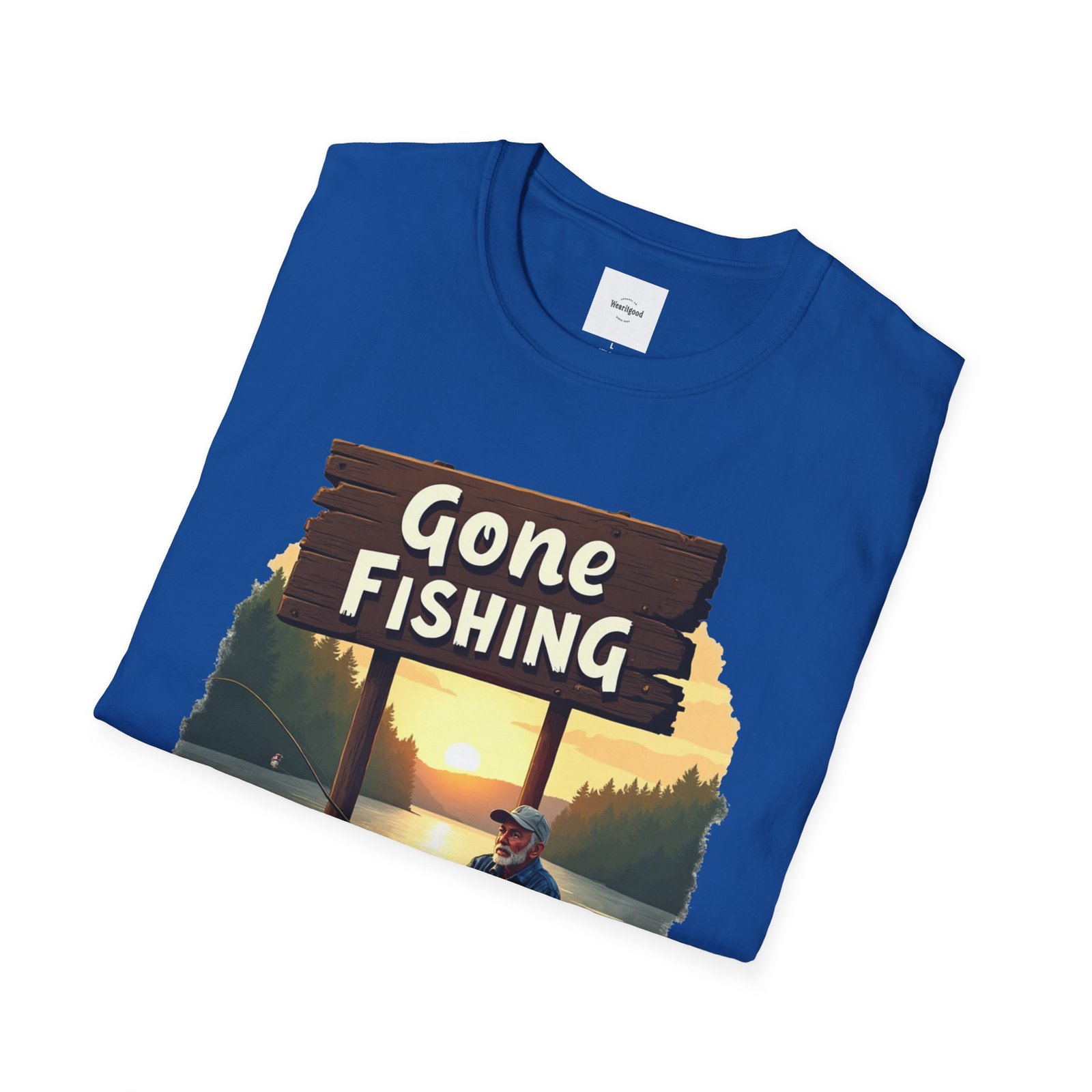 Gone Fishing Unisex T-Shirt - Image 40