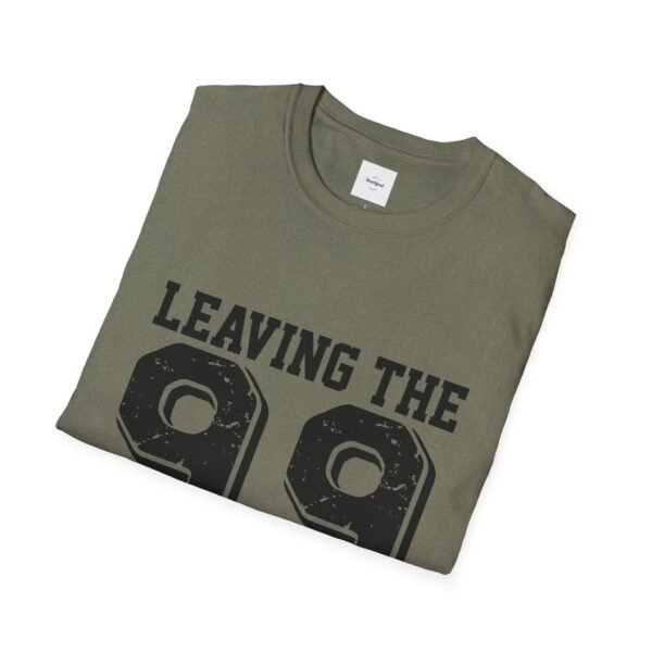 Leaving the 99 black lettered Unisex T-Shirt - Image 24