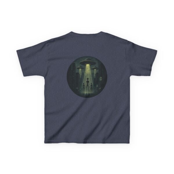 Alien Arrival Kids Shirt white letter - Image 36