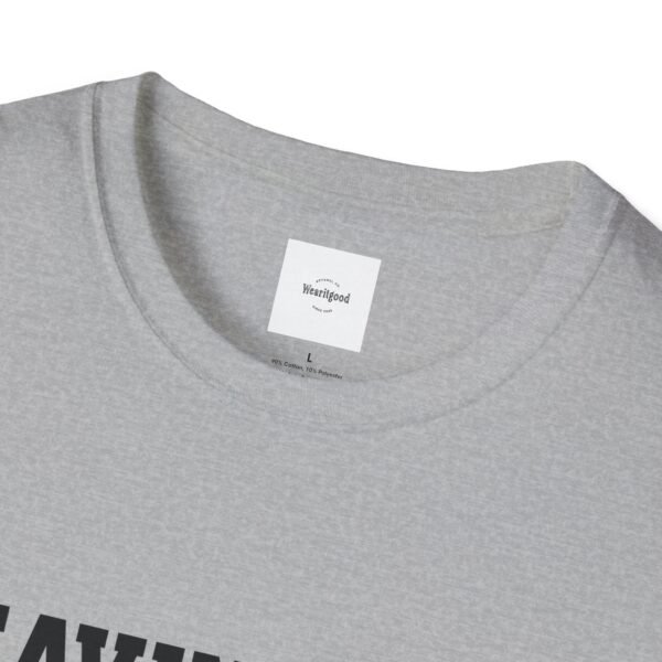 Leaving the 99 black lettered Unisex T-Shirt - Image 15