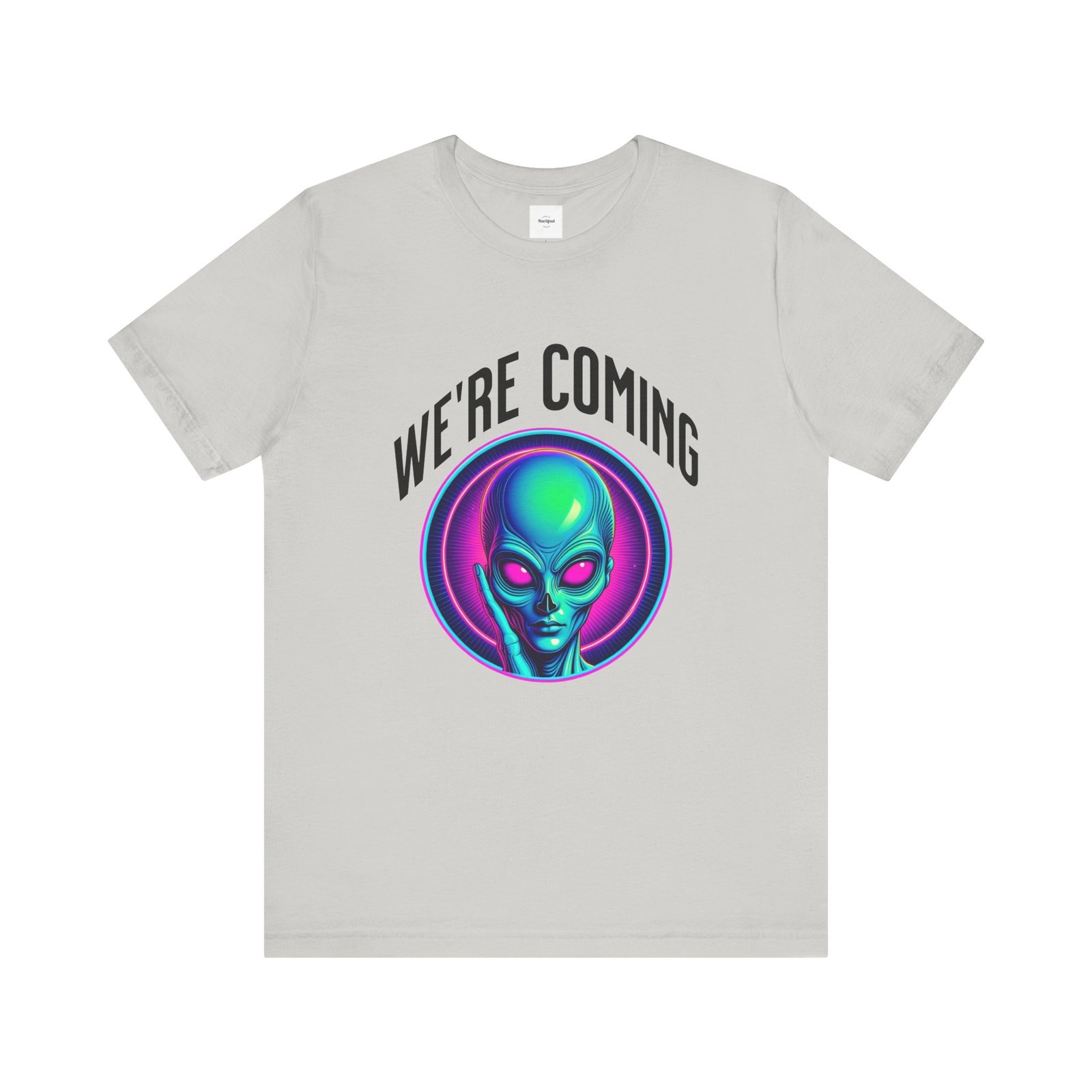 WE'RE COMING Alien Unisex Tee - Image 5