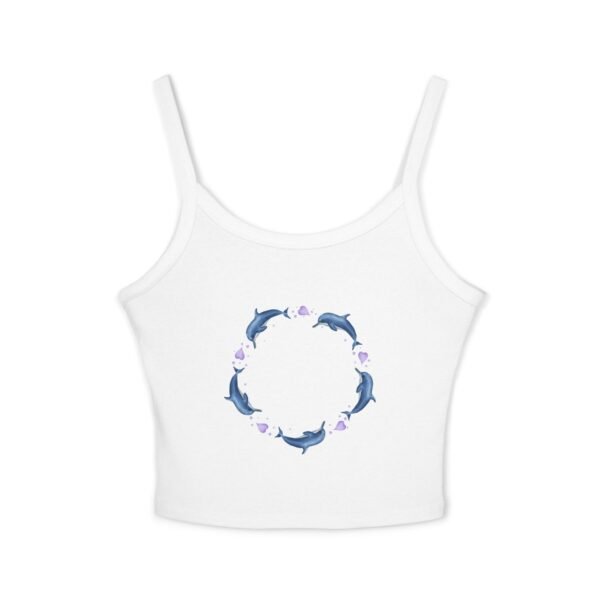 Dolphin Circle Women's Spaghetti Strap Tank - Image 2