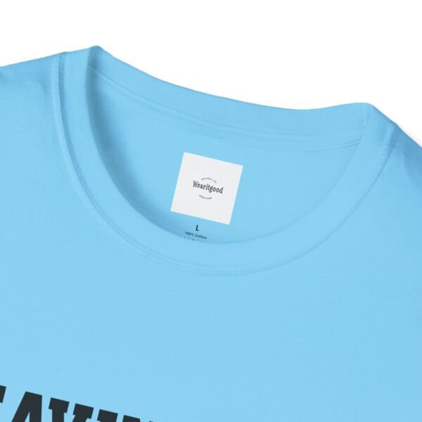 Leaving the 99 black lettered Unisex T-Shirt - Image 35