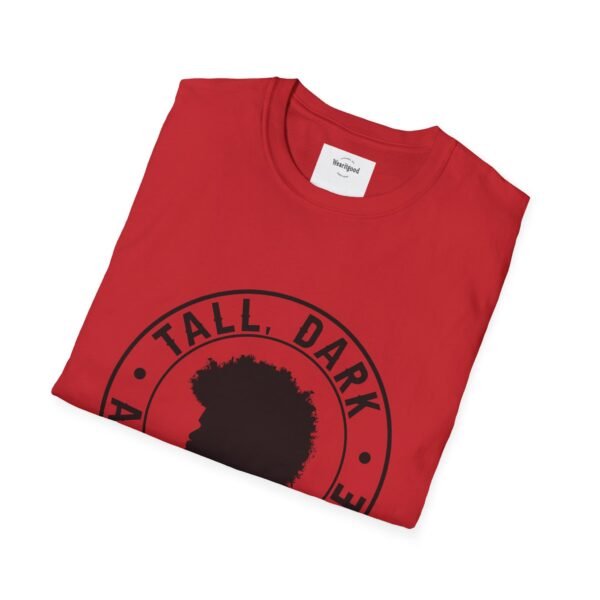 Tall, Dark, and Handsome Unisex Softstyle T-Shirt - Image 56