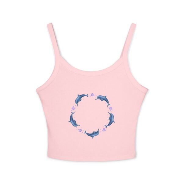Dolphin Circle Women's Spaghetti Strap Tank - Image 21