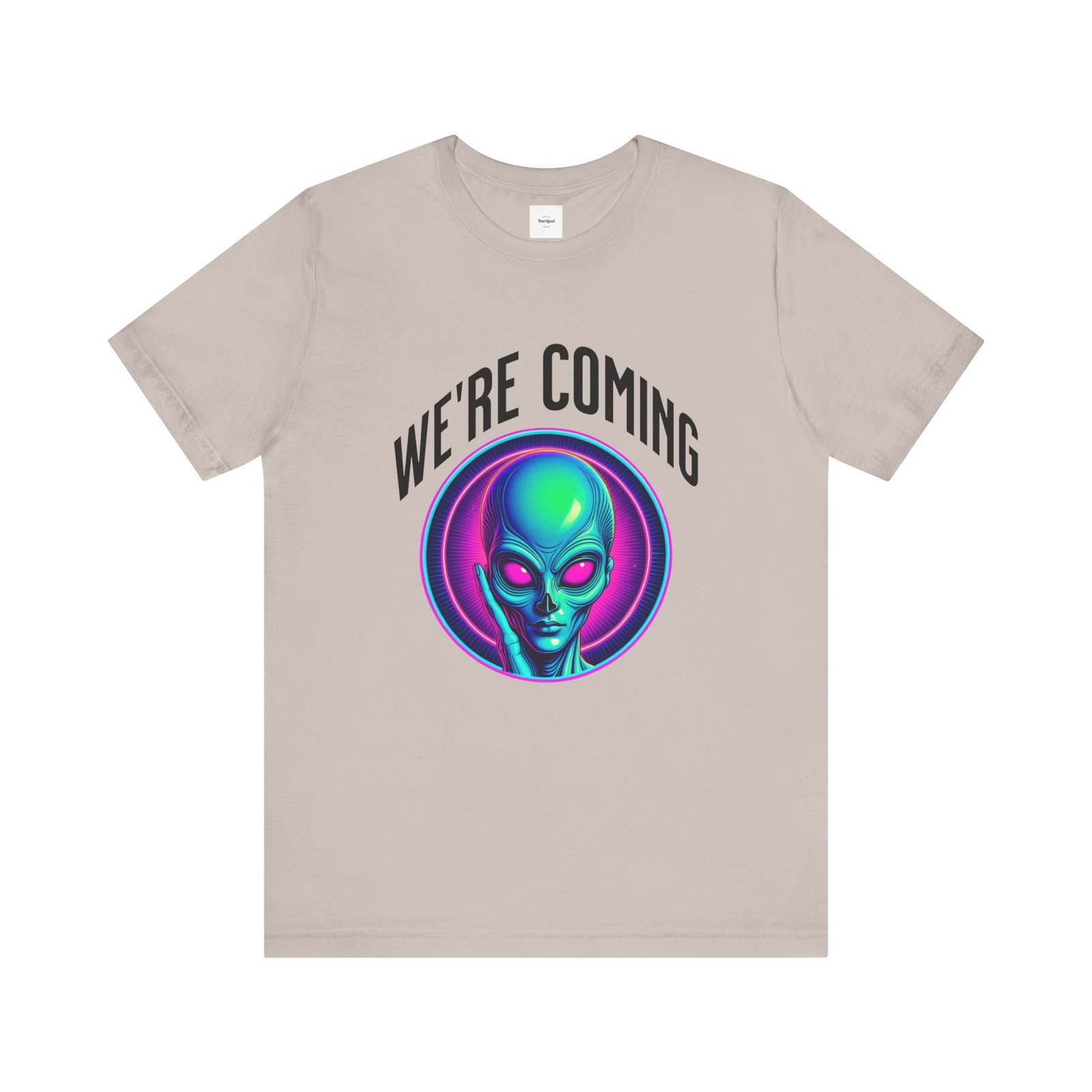 WE'RE COMING Alien Unisex Tee - Image 9
