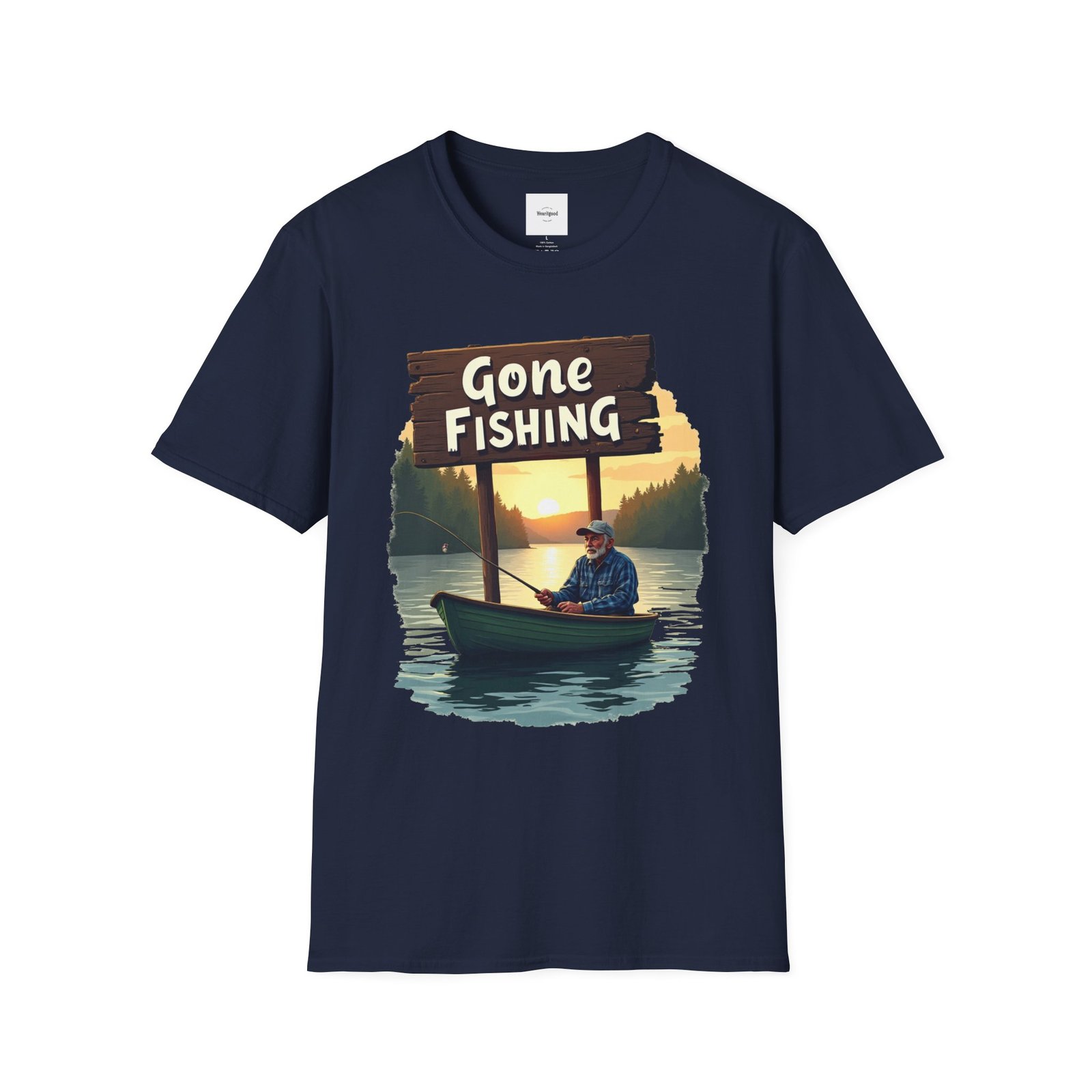Gone Fishing Unisex T-Shirt - Image 45