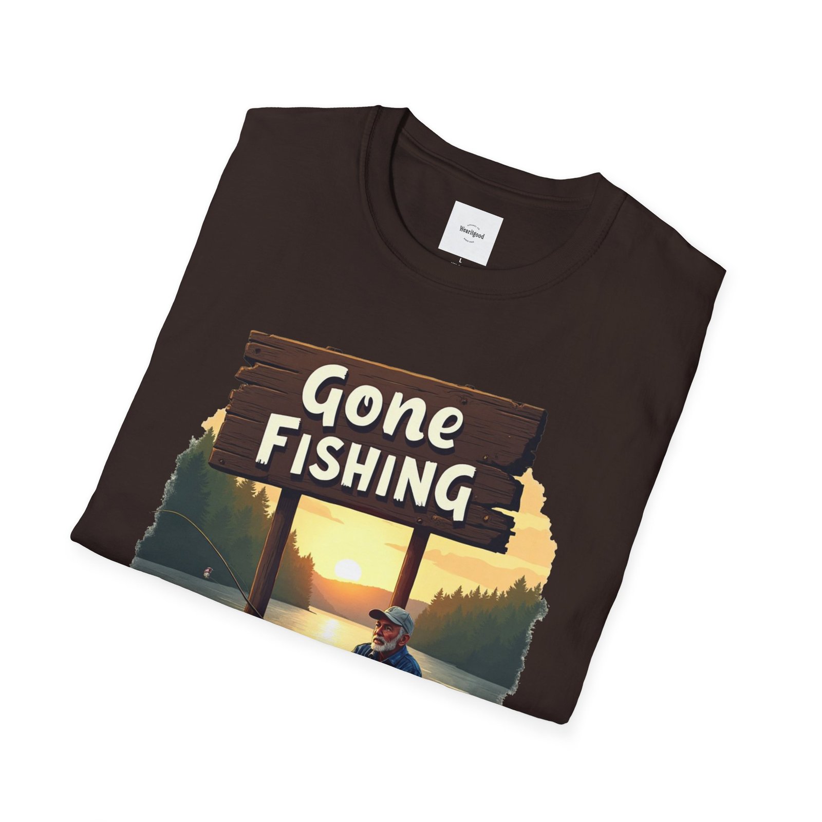 Gone Fishing Unisex T-Shirt - Image 16