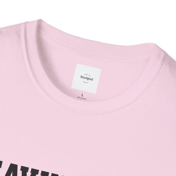 Leaving the 99 black lettered Unisex T-Shirt - Image 51