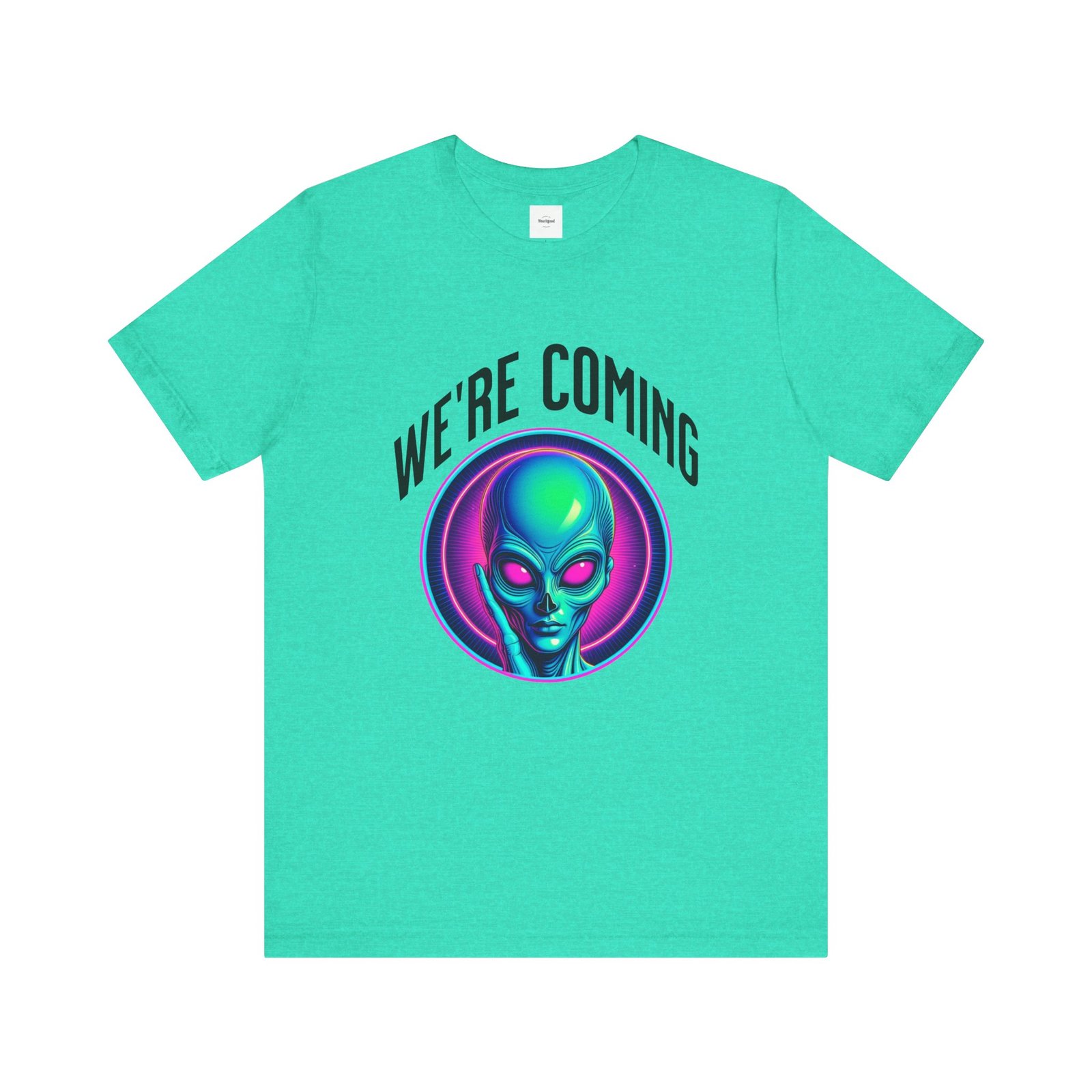 WE'RE COMING Alien Unisex Tee - Image 11