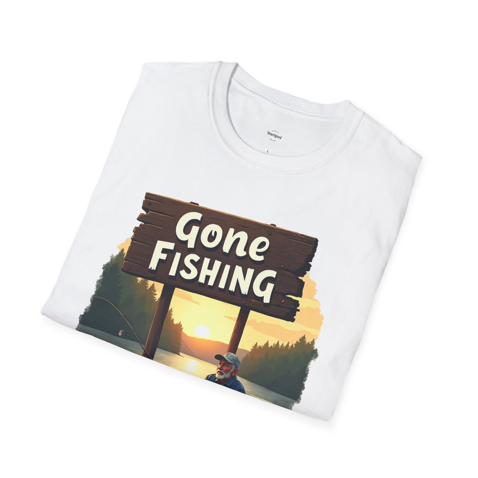 Gone Fishing Unisex T-Shirt - Image 4