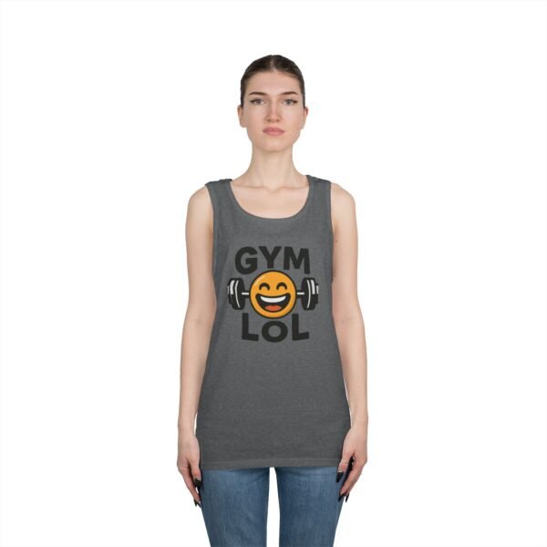 "LOL" Unisex Workout Tank Top - Image 15