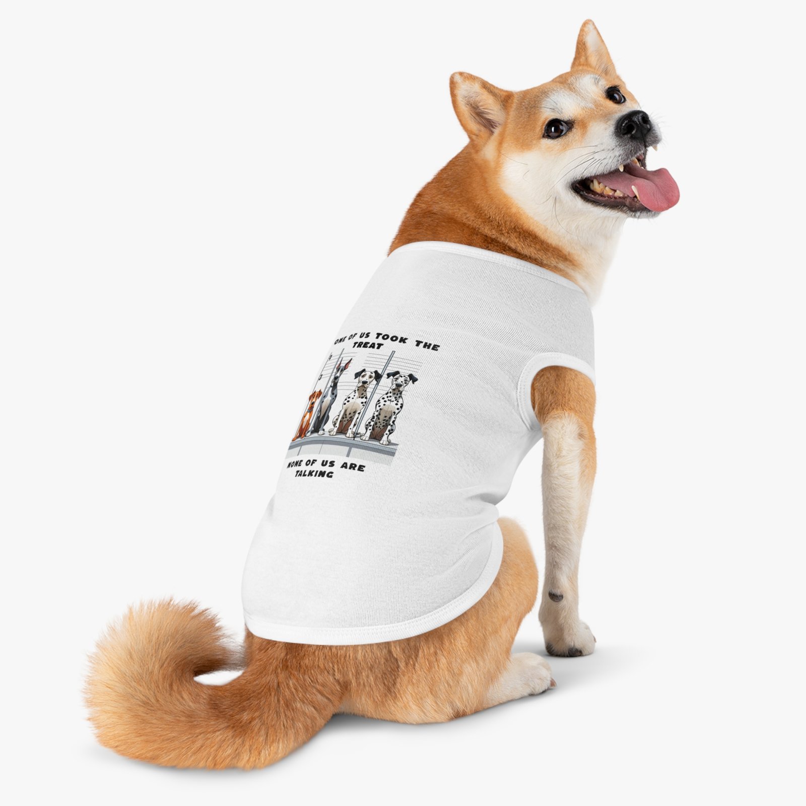 Who ate the treat Dogie line up : Pet Tank Top for Dogs - Image 21