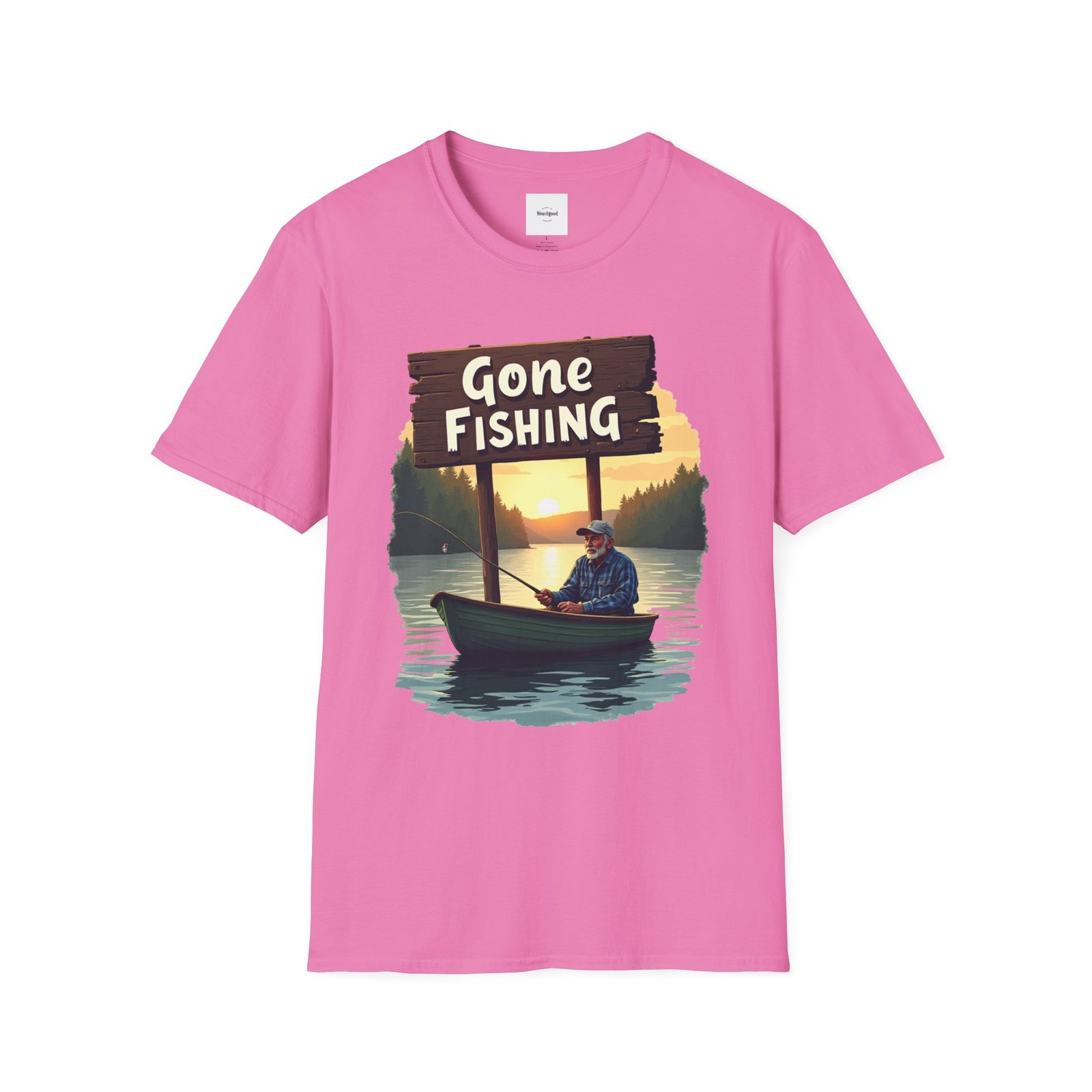 Gone Fishing Unisex T-Shirt - Image 53