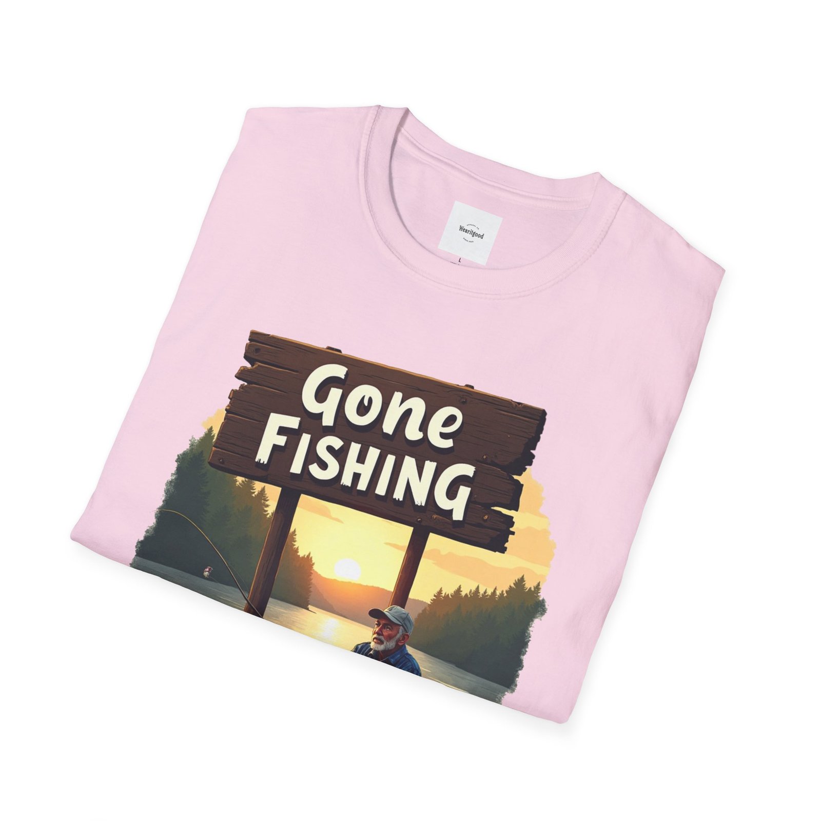 Gone Fishing Unisex T-Shirt - Image 52