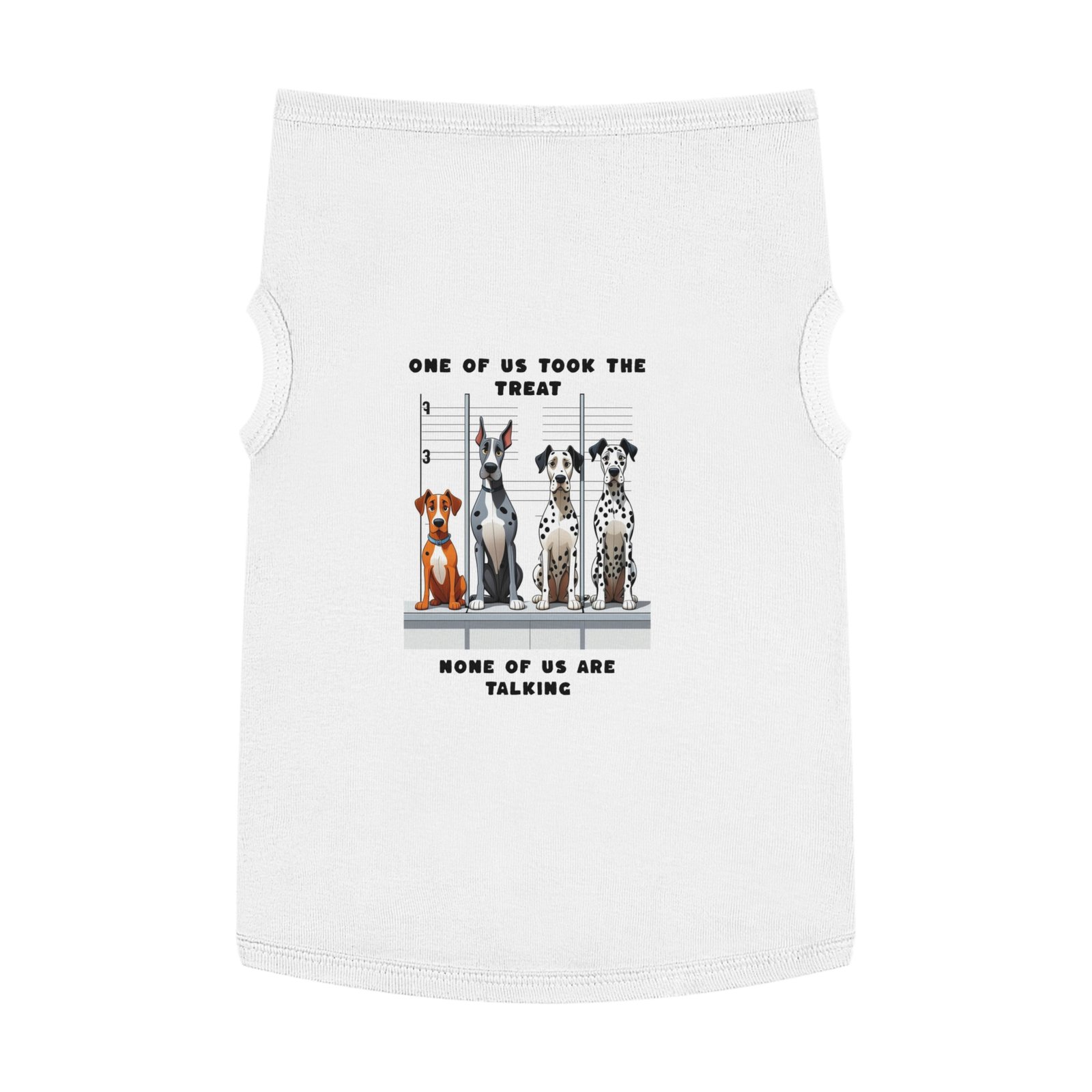 Who ate the treat Dogie line up : Pet Tank Top for Dogs - Image 19