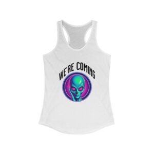"We're Coming" Women's Racerback Tank