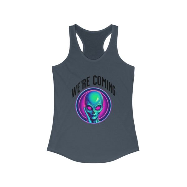 "We're Coming" Women's Racerback Tank - Image 17
