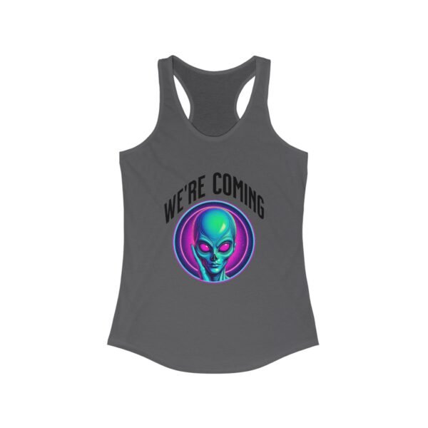 "We're Coming" Women's Racerback Tank - Image 23