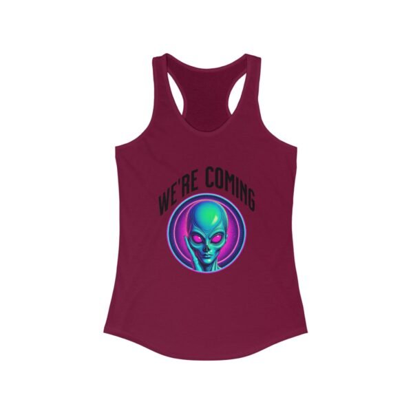 "We're Coming" Women's Racerback Tank - Image 29