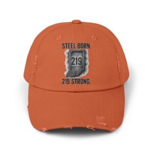 Steel Born 219 Strong Distressed Cap